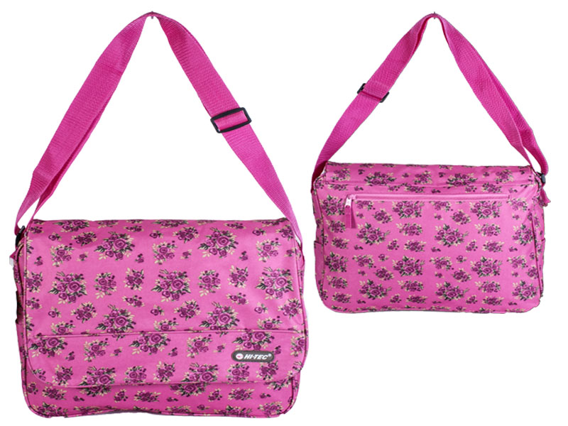 (image for) HT-1609 Pink HI-TEC FLORAL COURIER BAG FUCHSIA